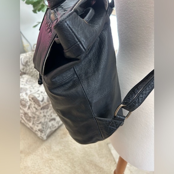 $248 Day & Mood Black Leather Backpack main image 16